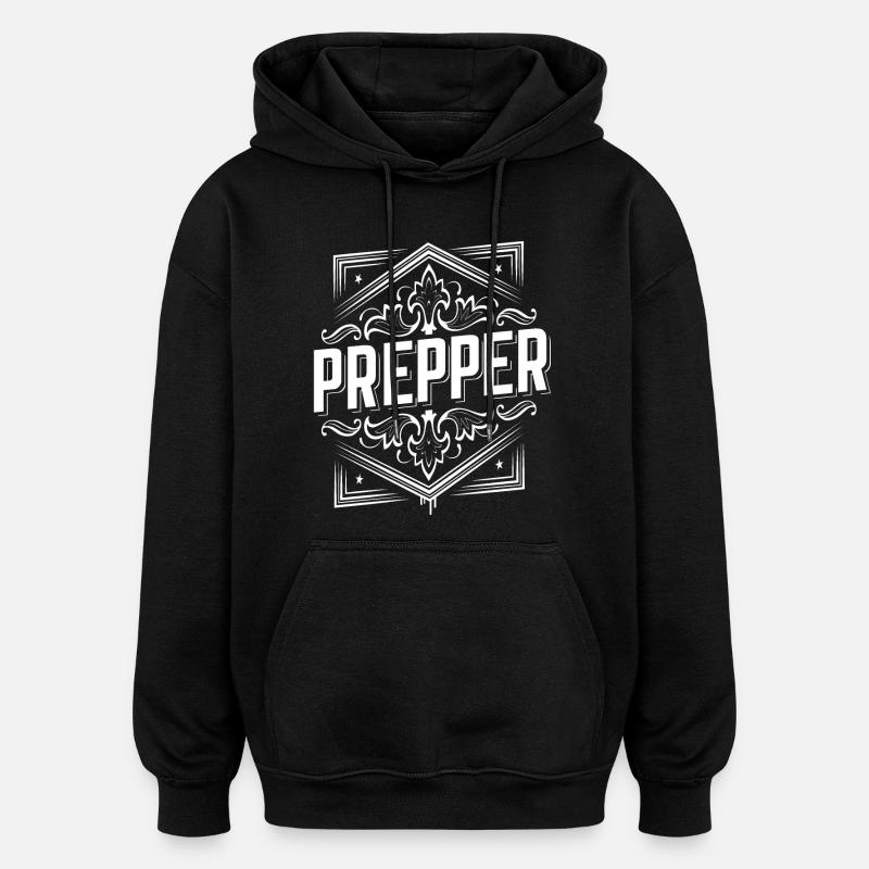 prepper survival apocalypse apocalypse - Sweat à capuche oversize unisexe - noir