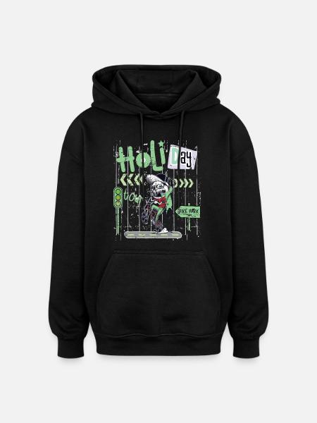 Bike Park Tour - Oversized Unisex Hoodie - black
