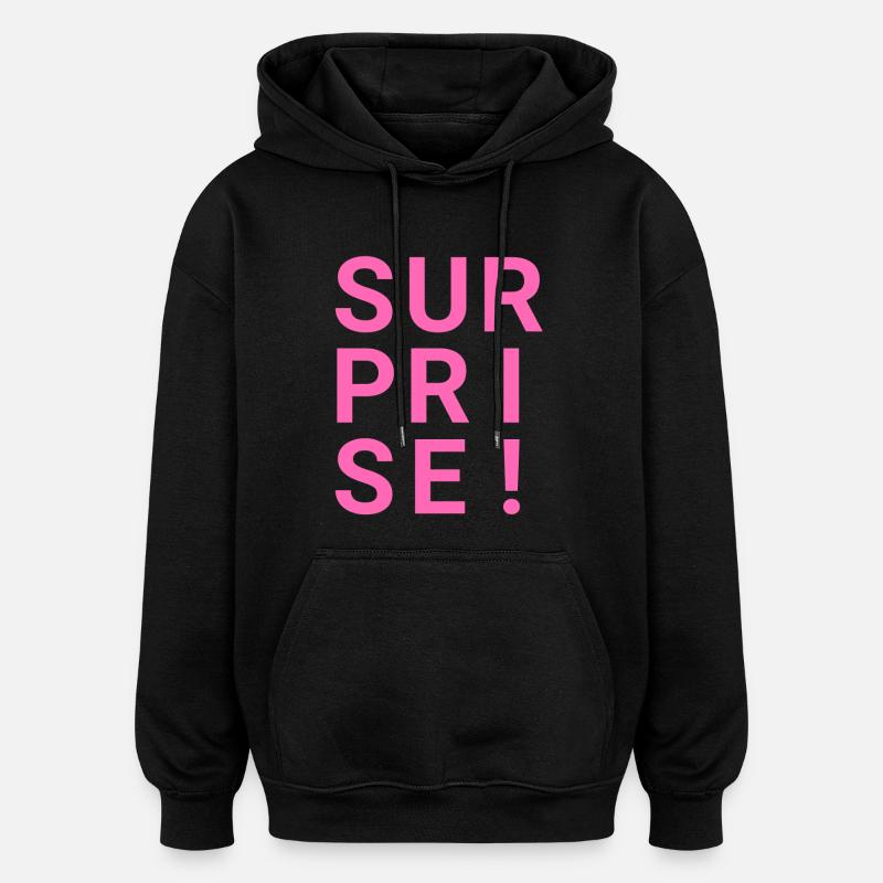 SURPRENDRE! - Sweat à capuche oversize unisexe - noir