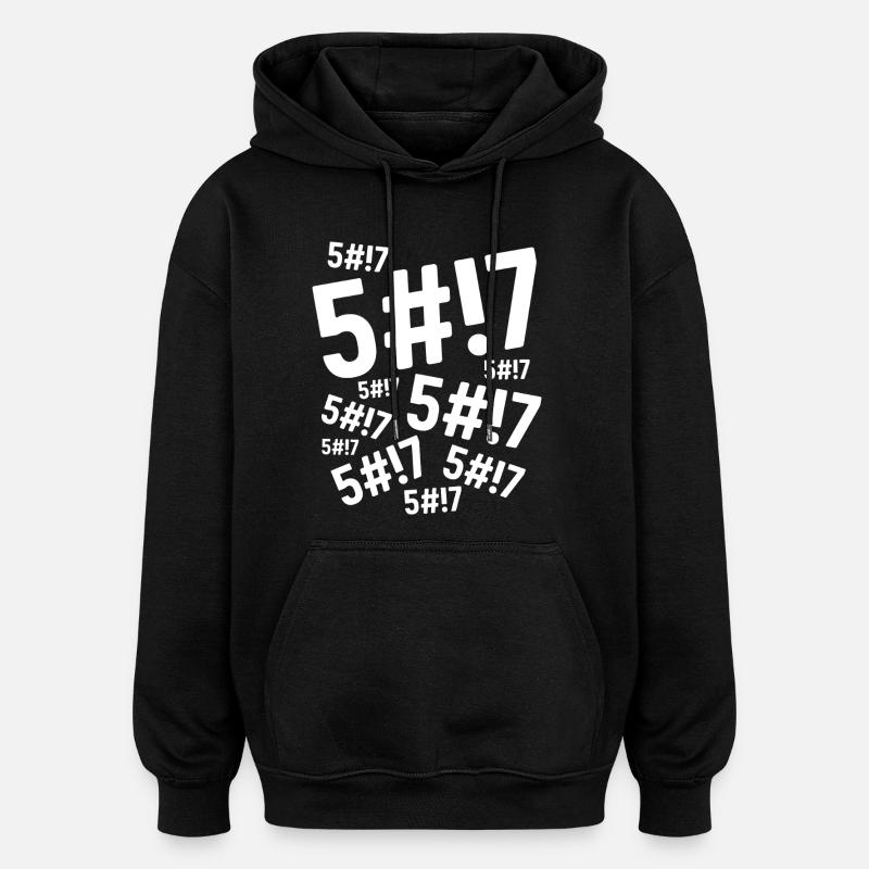 Scheiße, Scheiße, Scheiße, - Oversized Unisex Hoodie - Schwarz