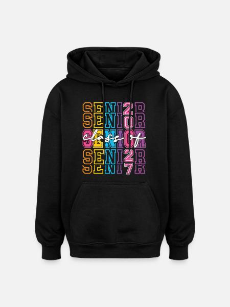 Senior 2027 Neon Class - Oversized Unisex Hoodie - black