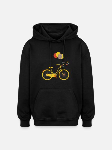 velo - Oversized Unisex Hoodie - black