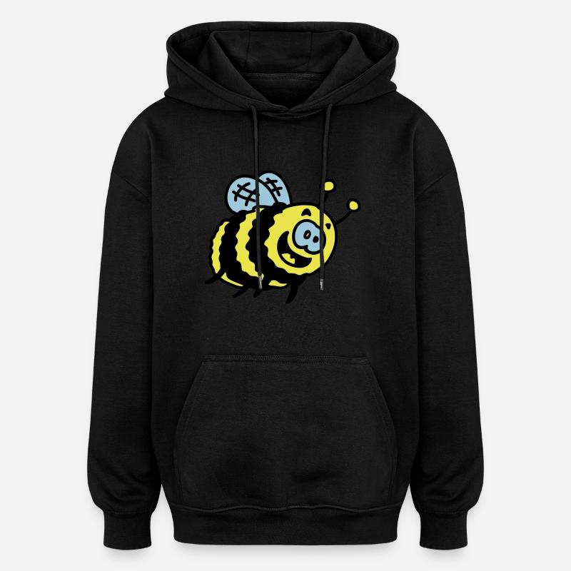 bourdon drôle 3 - Sweat à capuche oversize unisexe - noir