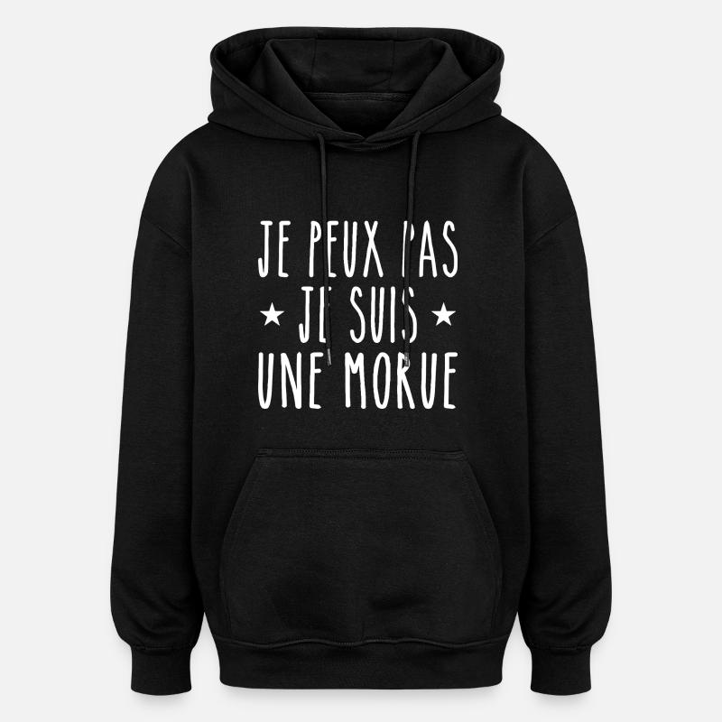 I can't I'm a cod - Oversized Unisex Hoodie - black