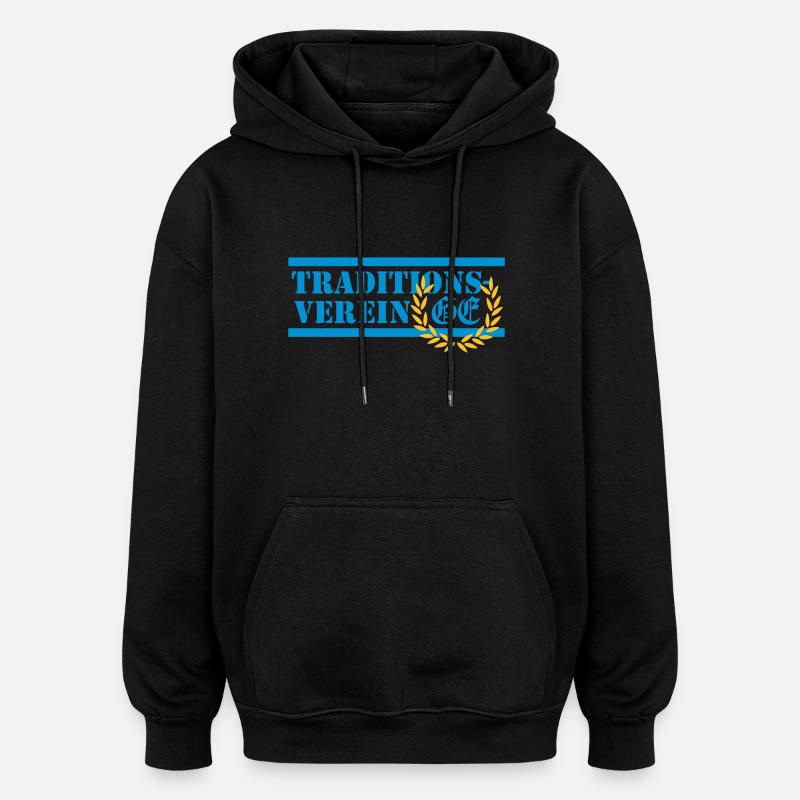 Club traditionnel - Sweat à capuche oversize unisexe - noir