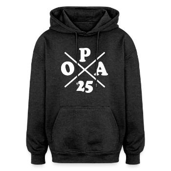 Opa 2025 - Oversized Unisex Hoodie - Anthrazit - Vorne - Noah (186cm)