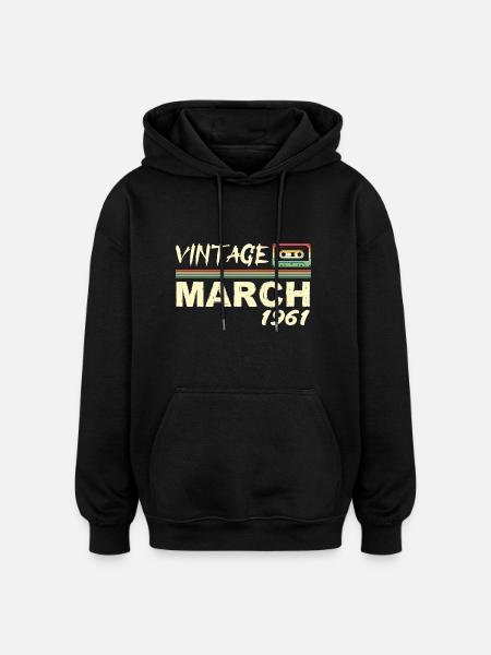 March 1961 - March 1961 - Oversized Unisex Hoodie - black