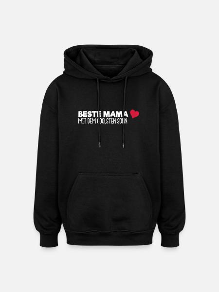 Beste Mama - Sohn - Oversized Unisex Hoodie - Schwarz