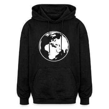 Mondo - Felpa con cappuccio unisex oversize - nero - Fronte - Noah (186cm)