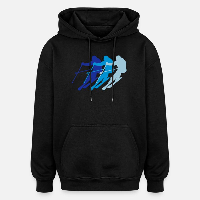 ski - Oversized Unisex Hoodie - black