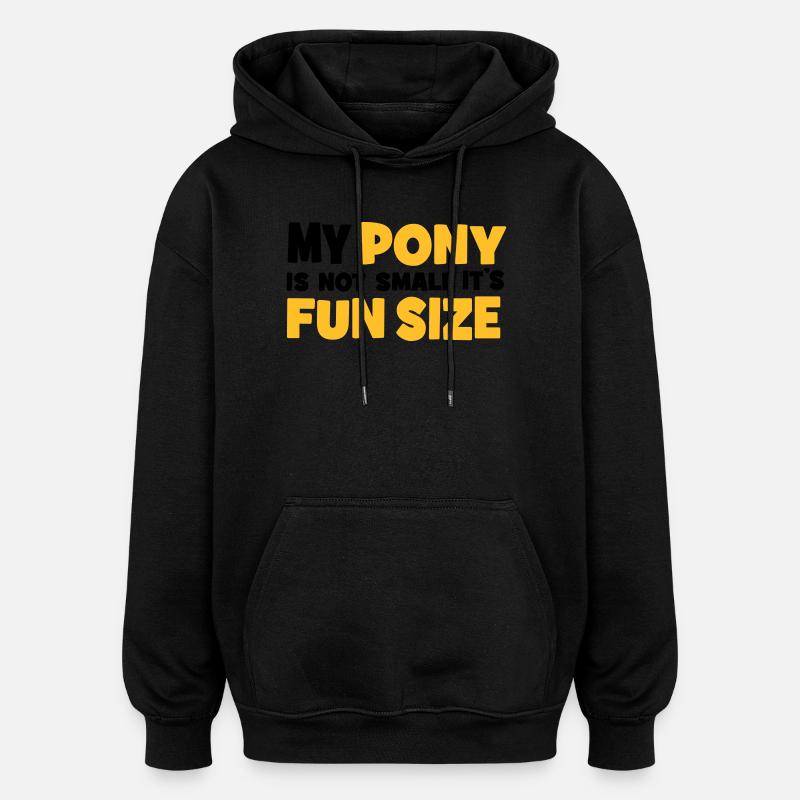 pony - Oversized Unisex Hoodie - black
