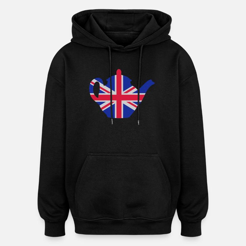 British teapot 3clr - Oversized Unisex Hoodie - Schwarz