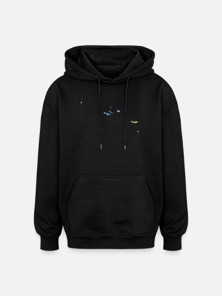 Azores - Oversized Unisex Hoodie - Schwarz