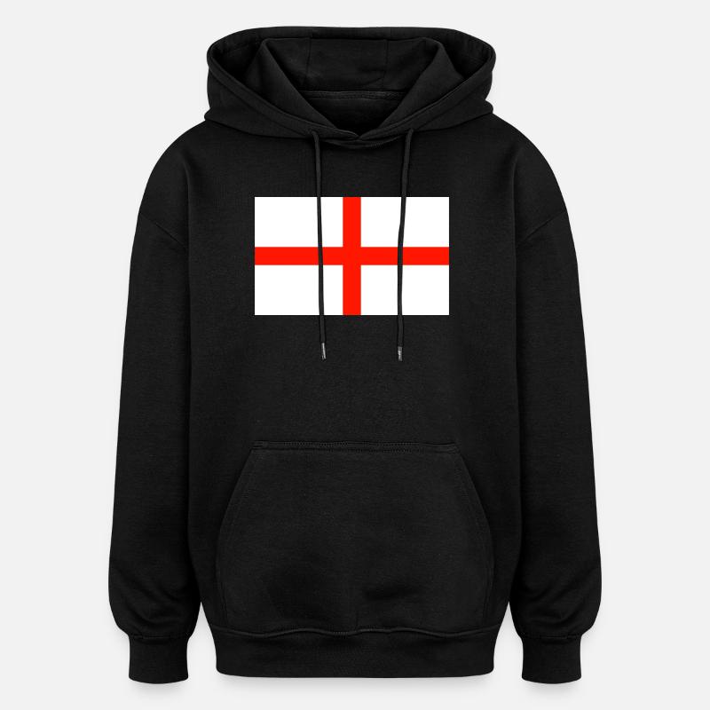 Flagge England - Oversized Unisex Hoodie - Schwarz