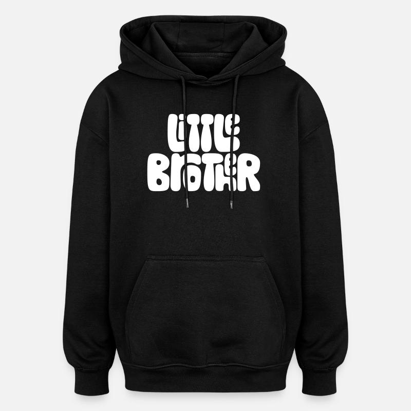 Petit frère - Sweat à capuche oversize unisexe - noir