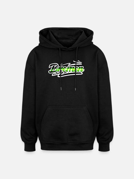 Bremen - Oversized Unisex Hoodie - Schwarz