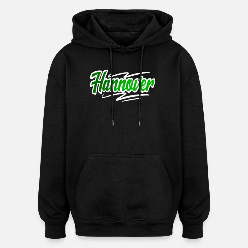Hannover - Oversized Unisex Hoodie - Schwarz