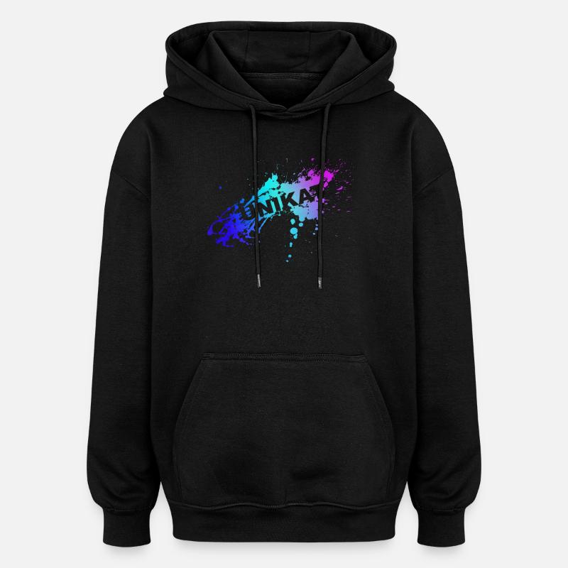 UNIQUE - Oversized Unisex Hoodie - black