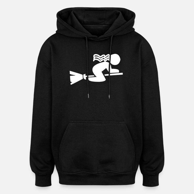 Une jeune sorcière - Sweat à capuche oversize unisexe - noir