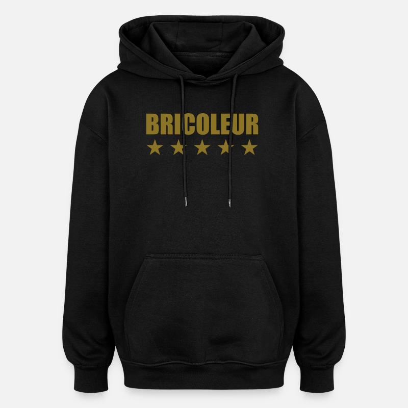 Bricoleur - Sweat à capuche oversize unisexe - noir