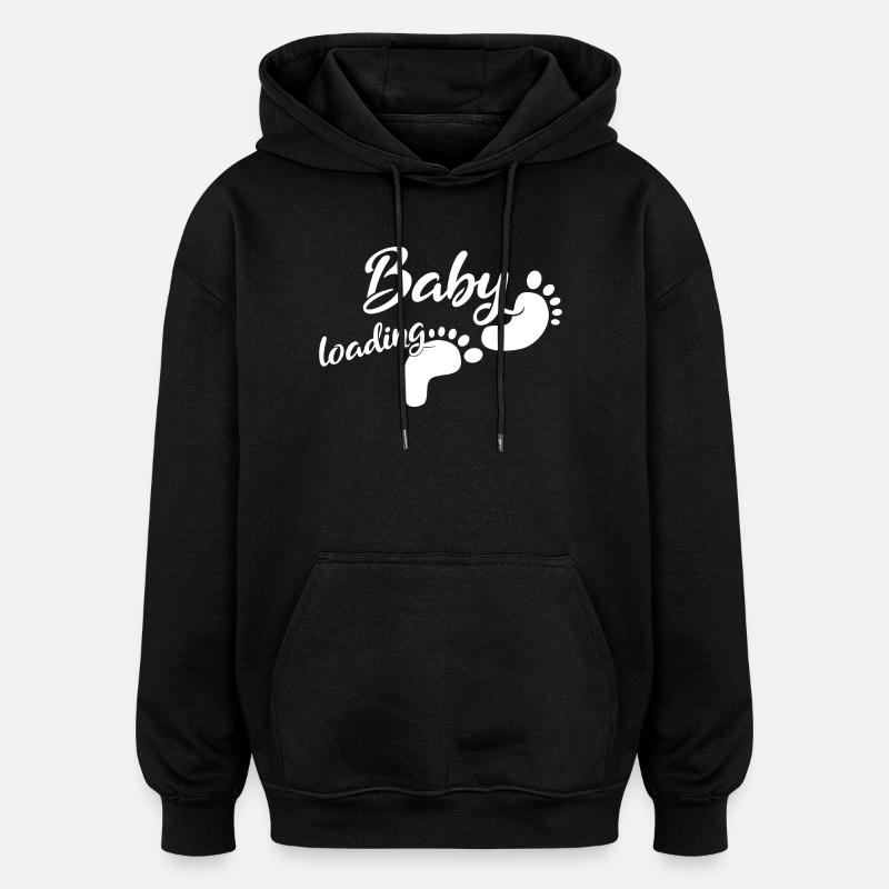 Chargement de bébé - Sweat à capuche oversize unisexe - noir