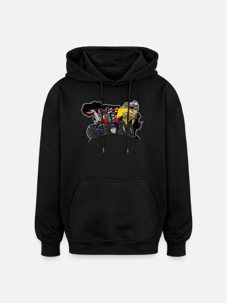 0961 Case cart - Oversized Unisex Hoodie - black