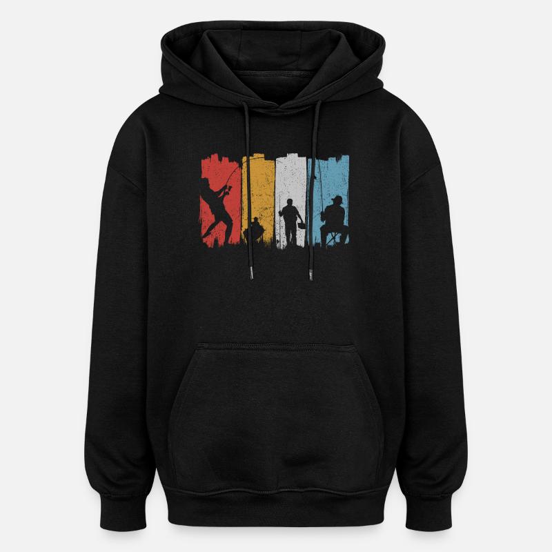 Silhouettes de danse vives - Sweat à capuche oversize unisexe - noir