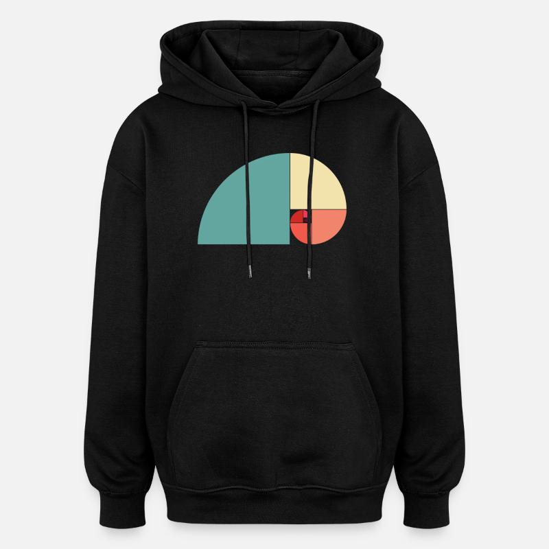 Goldener Schnitt Farbe - Oversized Unisex Hoodie - Schwarz
