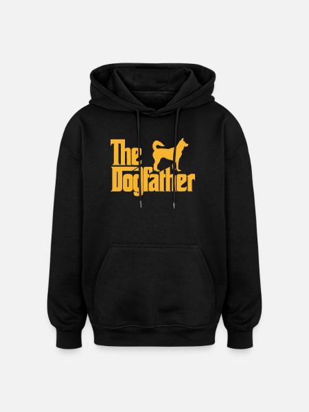 The Dogfather Dog - Oversized Unisex Hoodie - black