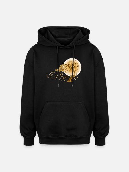 Japonais Mode Style 03 - Sweat à capuche oversize unisexe - noir