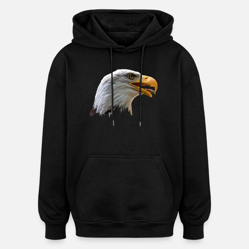 Weißkopfseeadler - Oversized Unisex Hoodie - Schwarz