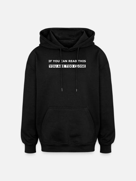 Lustig - Oversized Unisex Hoodie - Schwarz