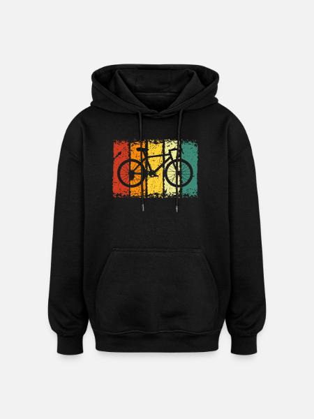 bicycle - Oversized Unisex Hoodie - black