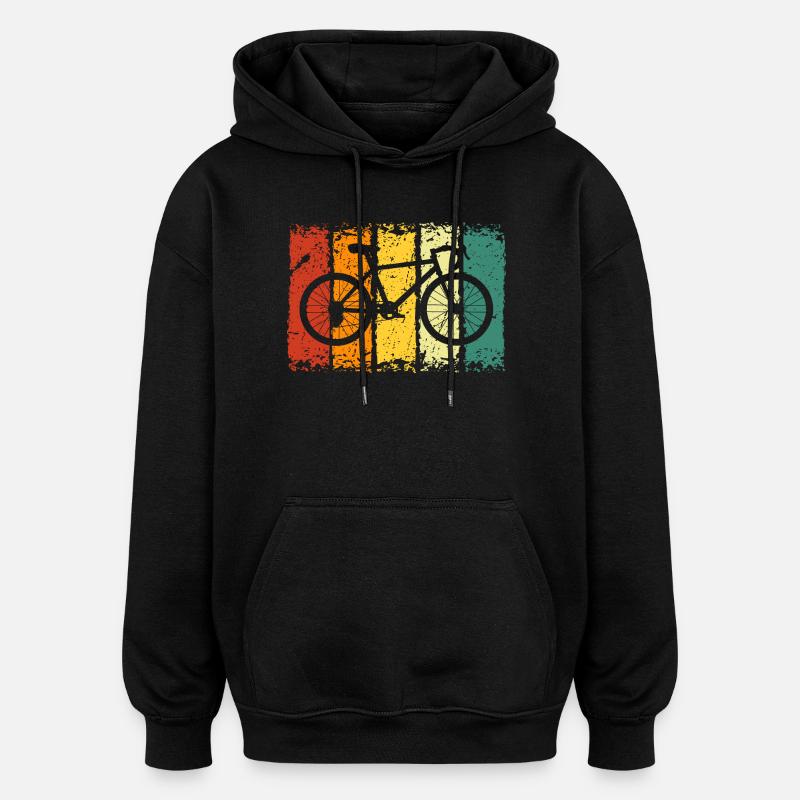 bicycle - Oversized Unisex Hoodie - black
