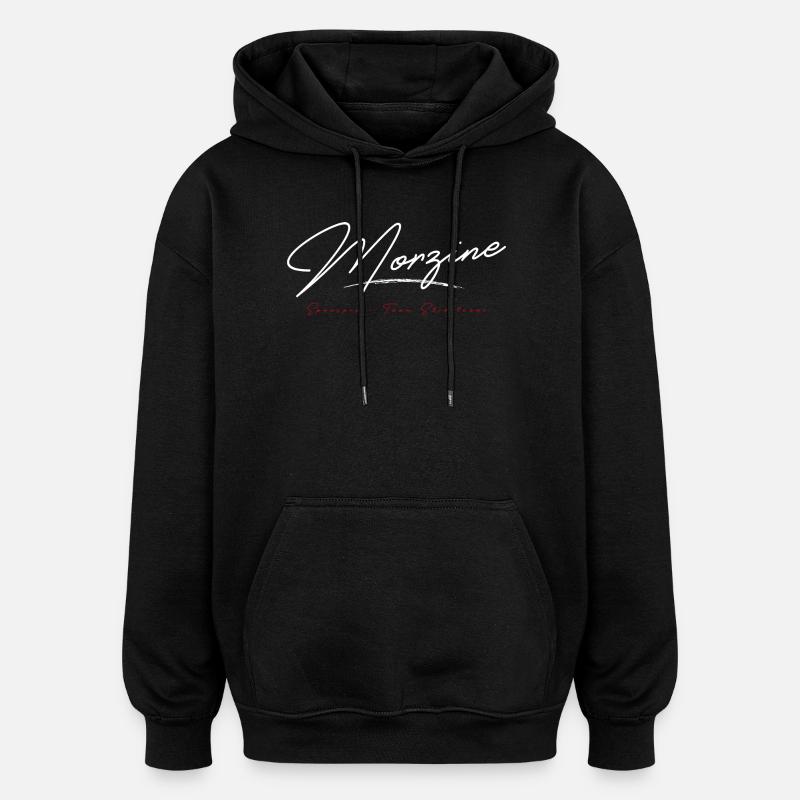 Morzine en haute savoie - Sweat à capuche oversize unisexe - noir