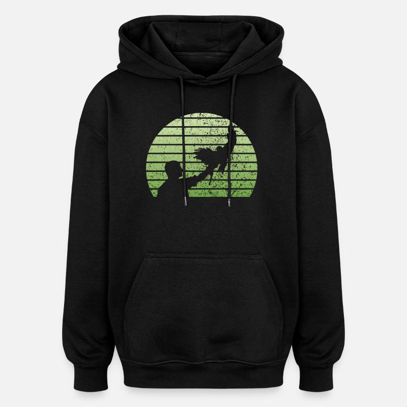 Falkner - Oversized Unisex Hoodie - Schwarz