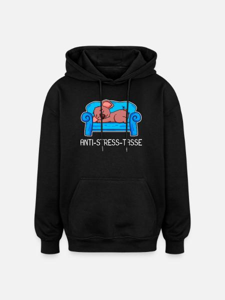 Tasse Koala Kaffee Kaffeetasse - Oversized Unisex Hoodie - Schwarz