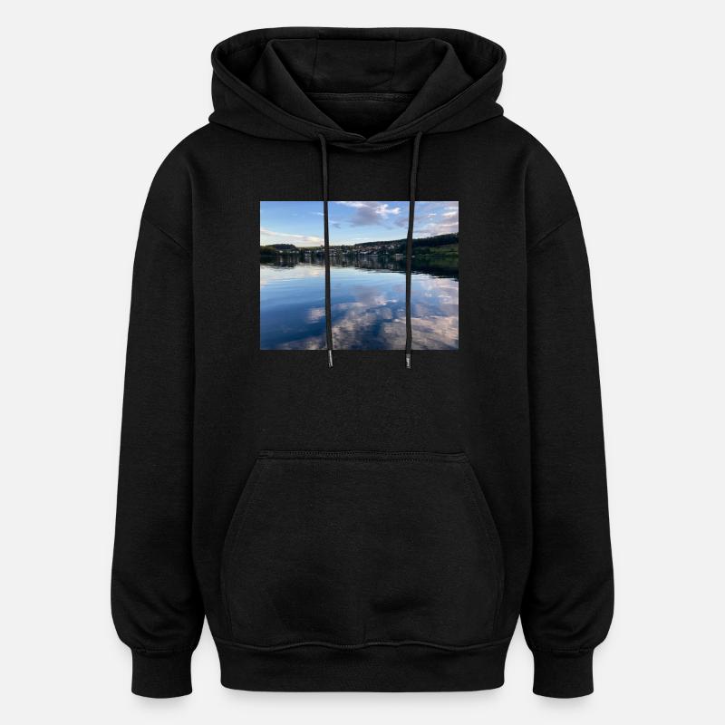 Schalkenmehrener Maa - Sweat à capuche oversize unisexe - noir