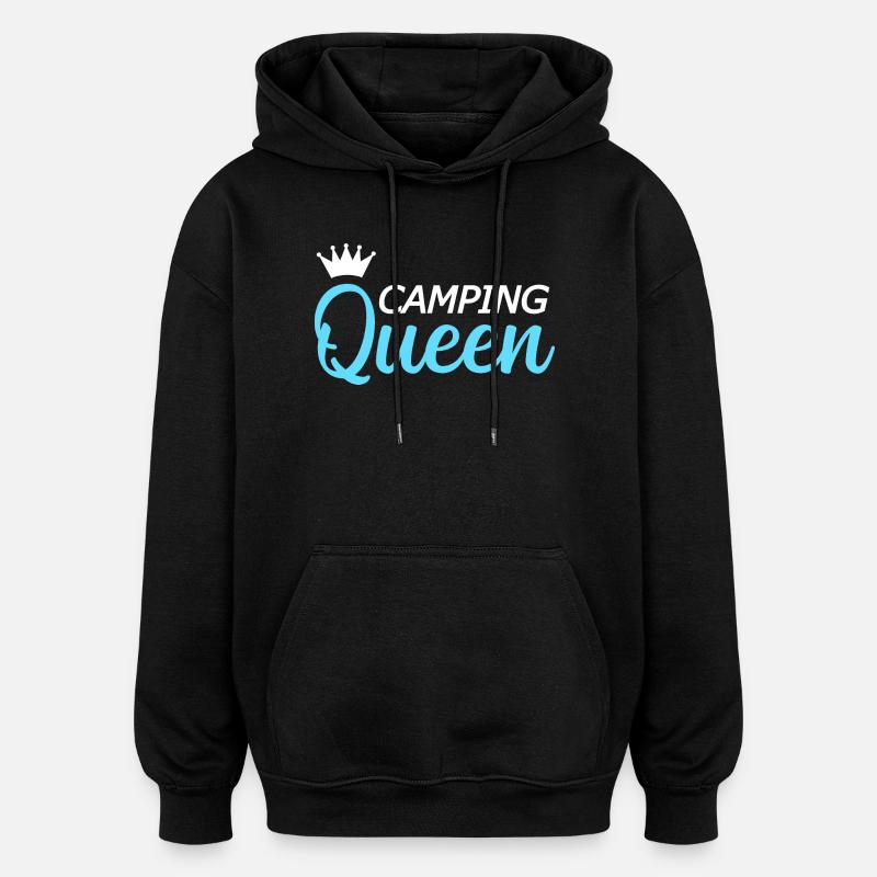 Camping Campen - Sweat à capuche oversize unisexe - noir