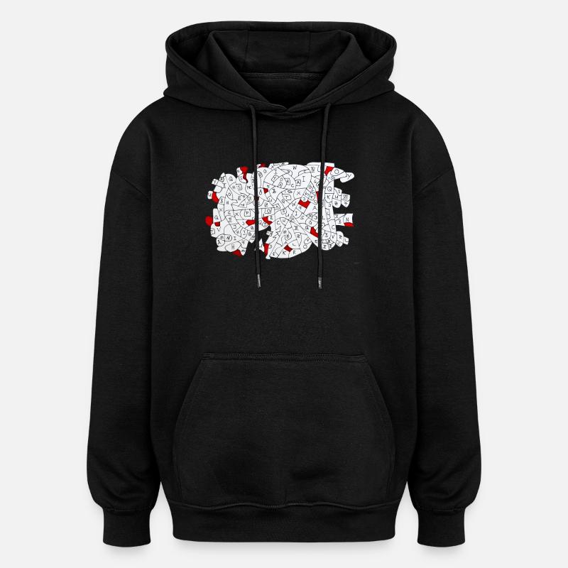Je le fais à ma façon - Sweat à capuche oversize unisexe - noir