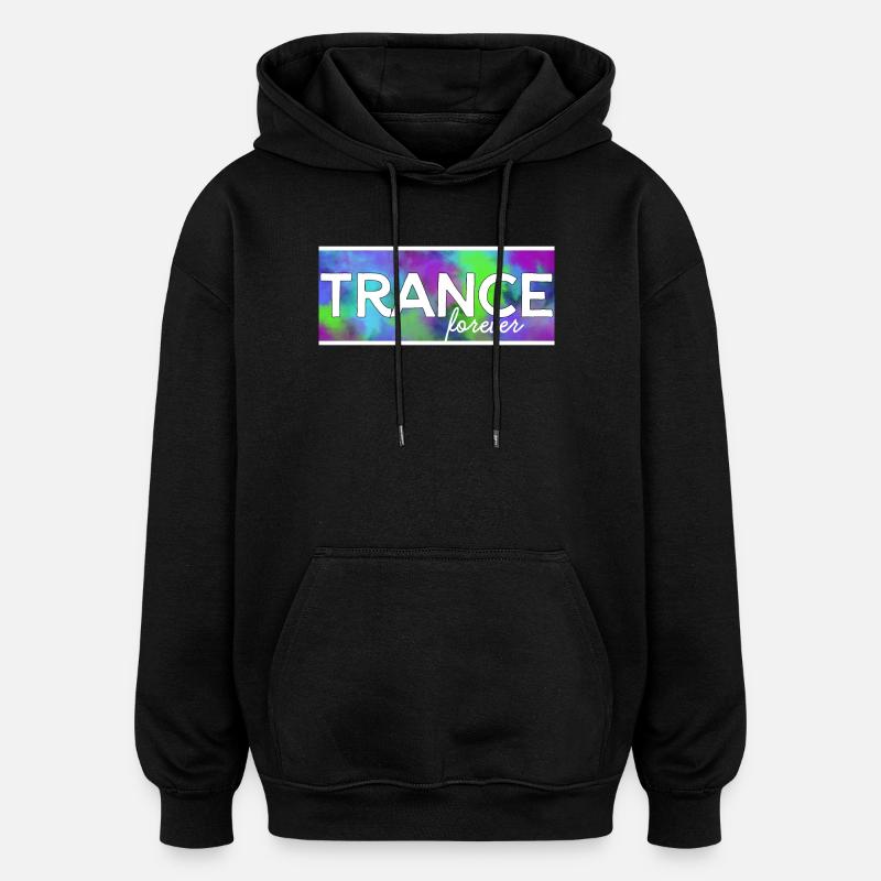 La transe pour toujours - Sweat à capuche oversize unisexe - noir