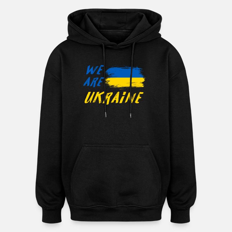 nous sommes l'Ukraine - Sweat à capuche oversize unisexe - noir