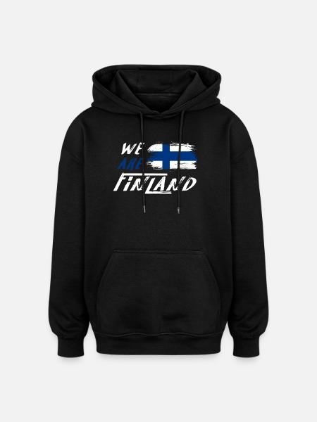We are Finland - Oversized Unisex Hoodie - black