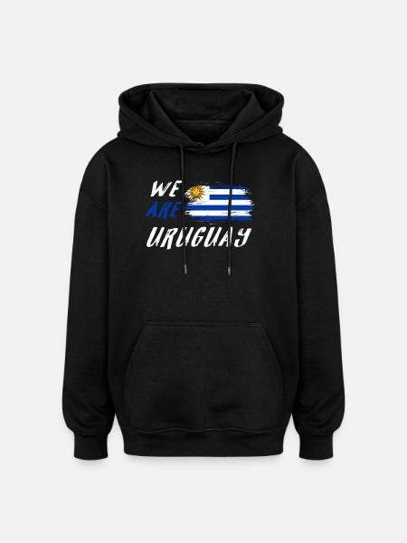 We are Uruguay - Oversized Unisex Hoodie - black