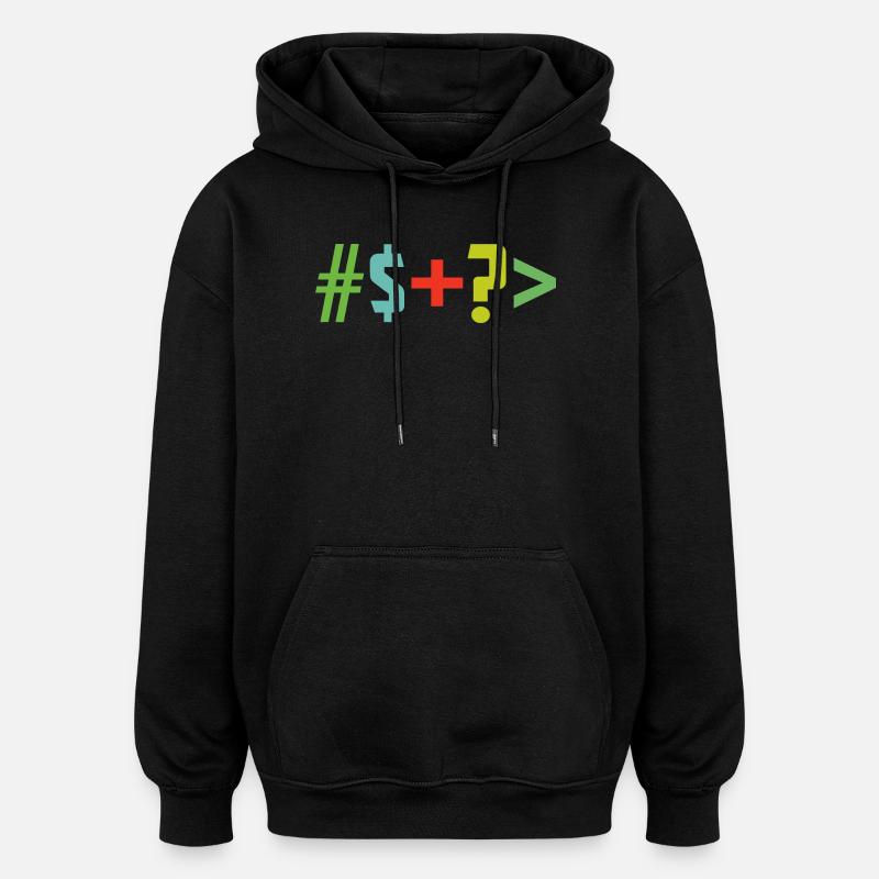 Sonderzeichen - Oversized Unisex Hoodie - Schwarz