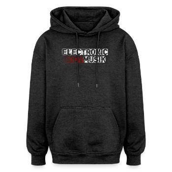 Electronic body music - Oversized Unisex Hoodie - Anthrazit - Vorne - Noah (186cm)