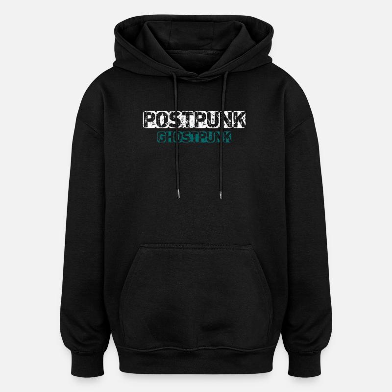 Postpunk Ghostpunk - Sweat à capuche oversize unisexe - noir