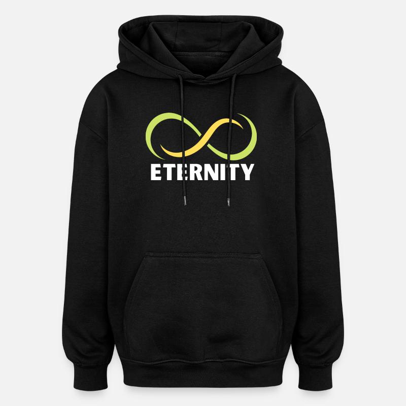 Ewigkeits-Infinity-Band-Emblem - Oversized Unisex Hoodie - Schwarz