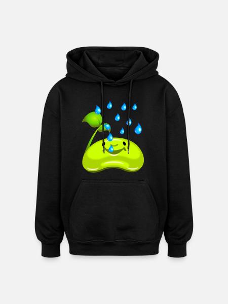 Hobby gardener small seedling - Oversized Unisex Hoodie - black