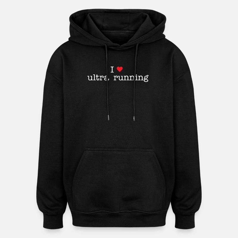 J’adore Ultra Running - Sweat à capuche oversize unisexe - noir